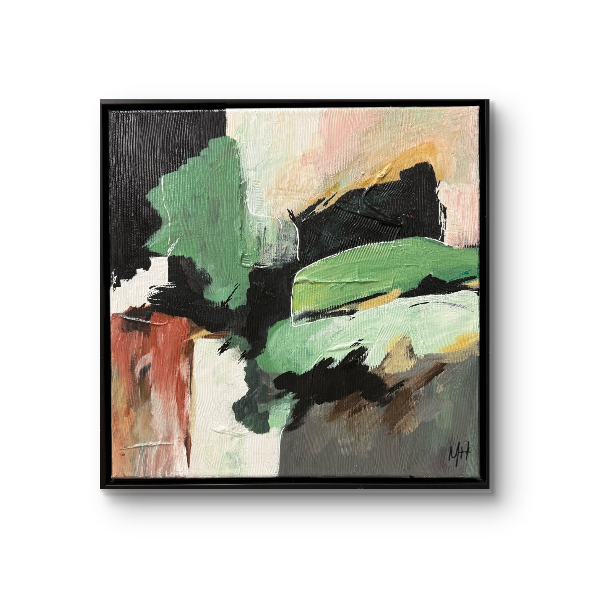 Quiet Moss Print Mounted on Wood