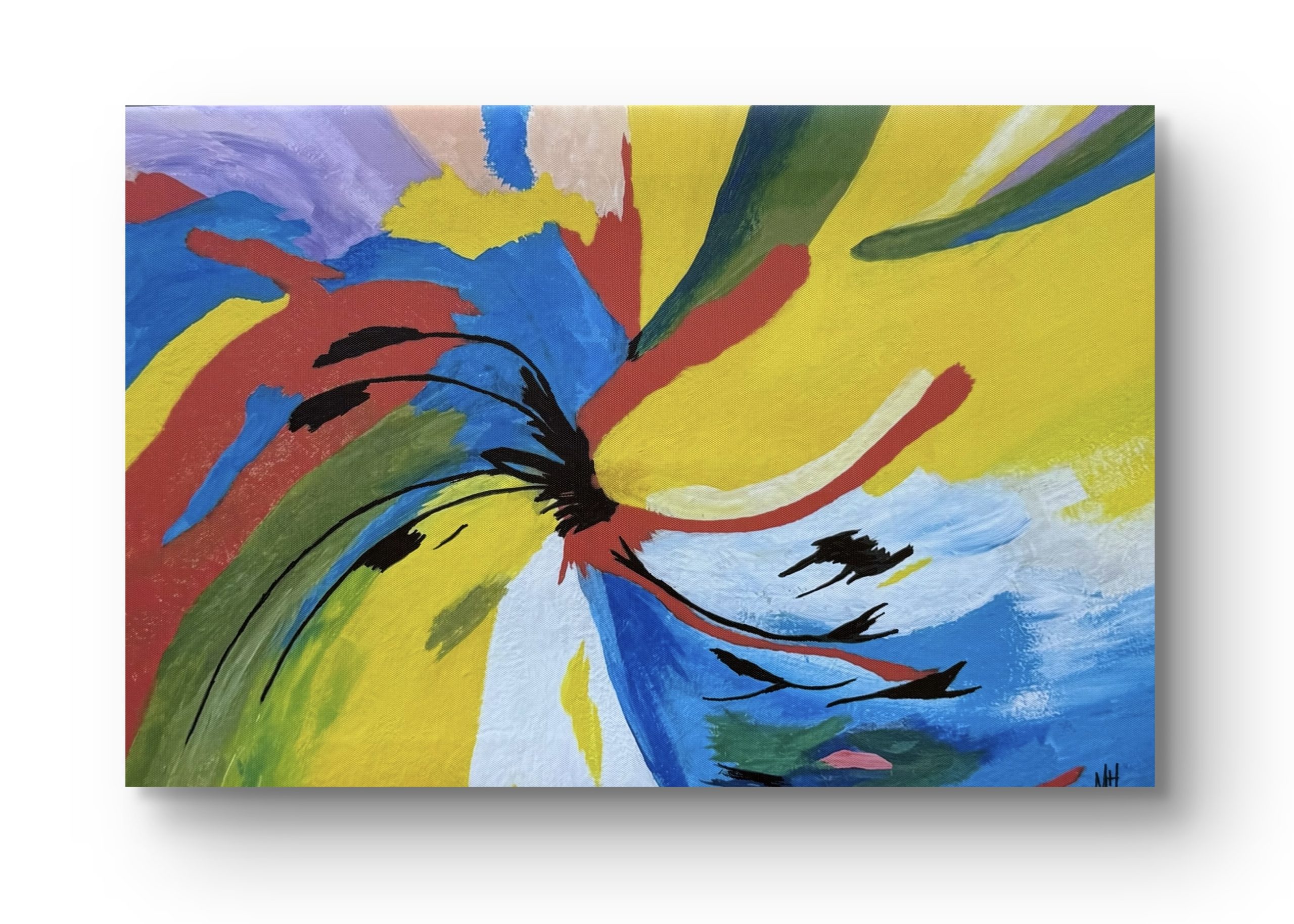 Radiant Harmony Print Mounted on Wood