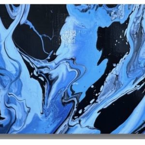 Evening's Reflective Tide Print Mounted on Wood