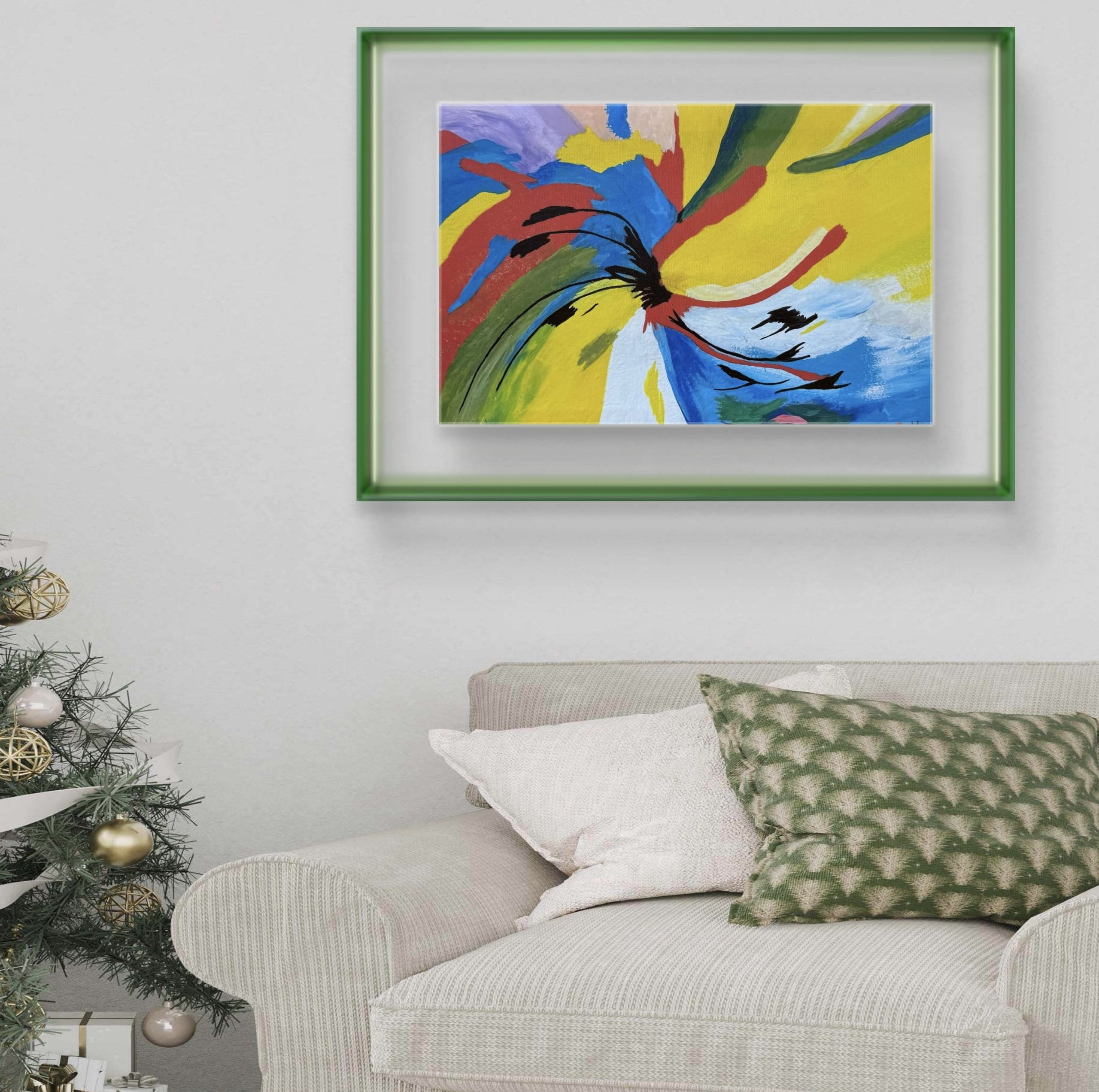 Radiant Harmony Print Mounted on Wood - Image 3