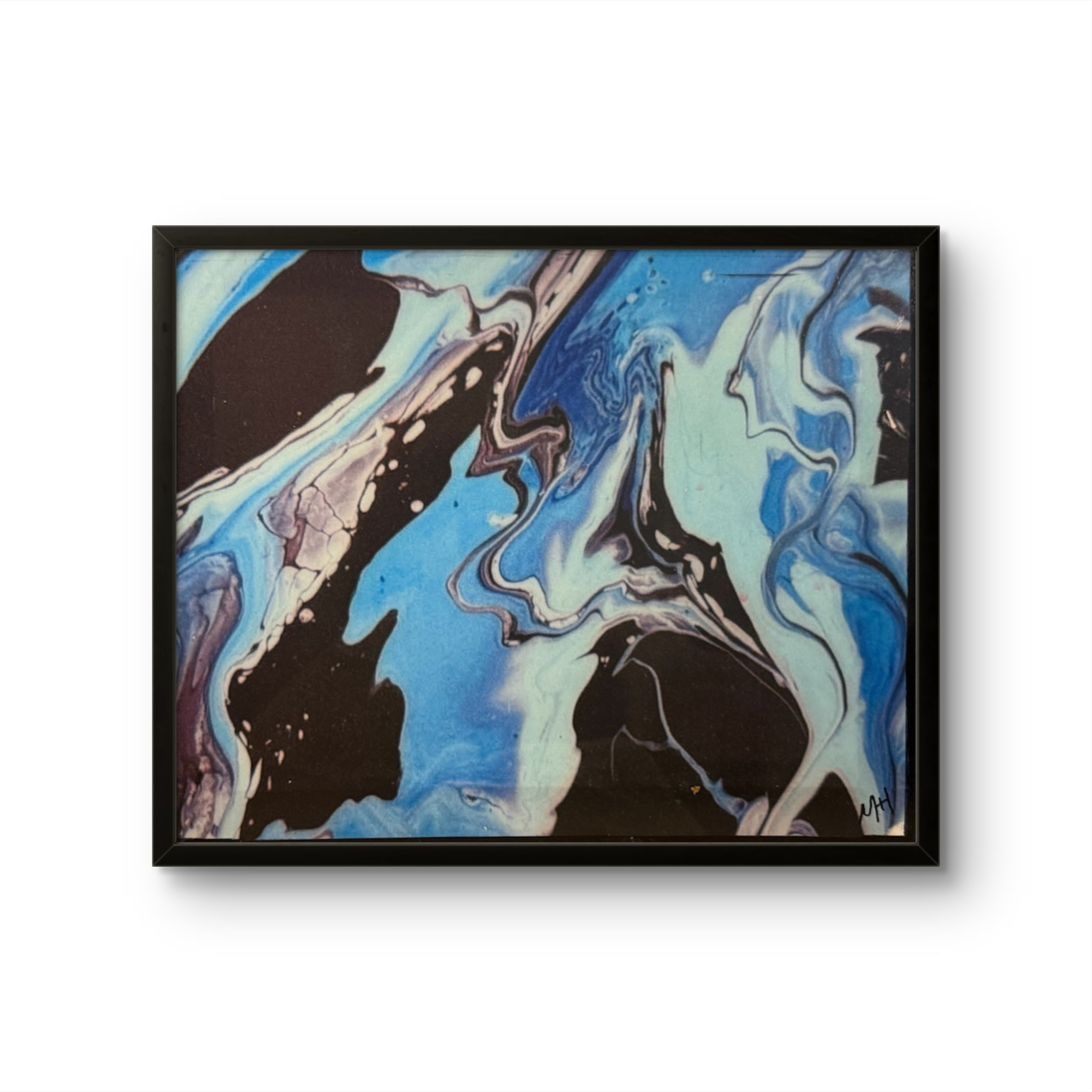 "Evenings Reflective Tide" on mounted wood